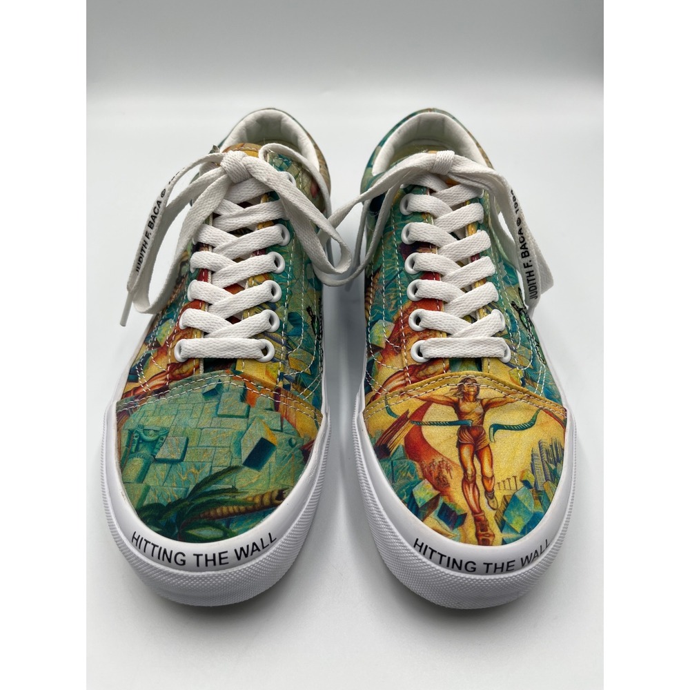 Vans x MOCA Judith F Baca Hitting The Wall Sneakers Mens 7 Womens 8.5 EU39 - Picture 2 of 13